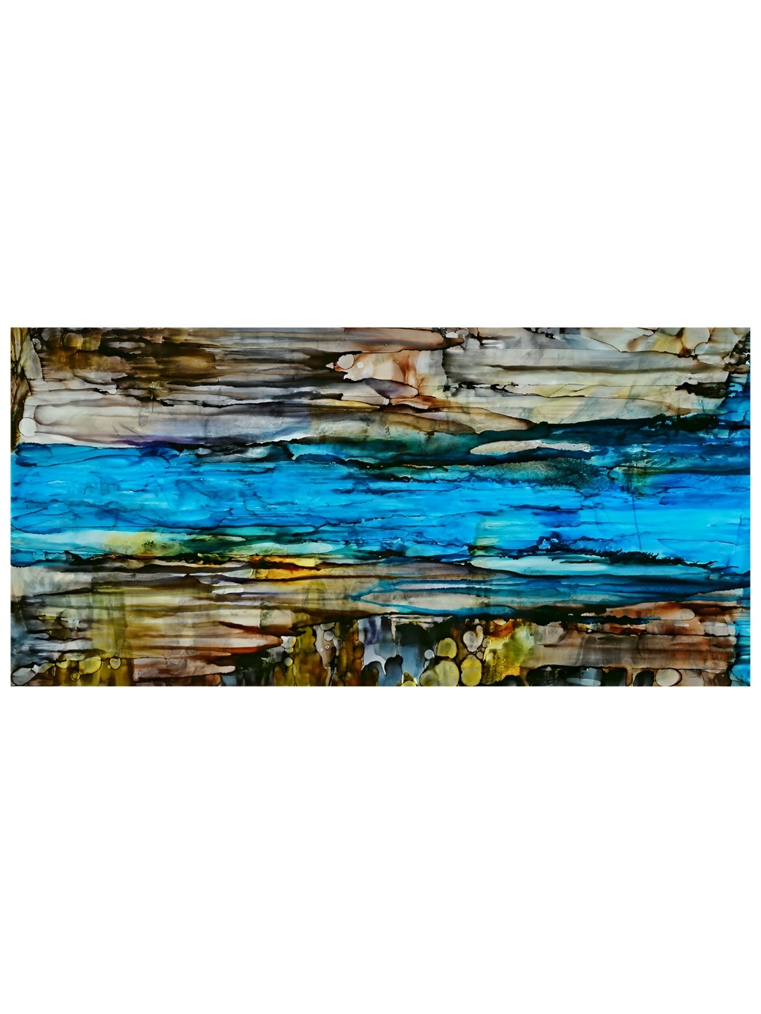 

Inephos Blue & Brown 1 Piece Canvas Other Unframed Wall Paintings