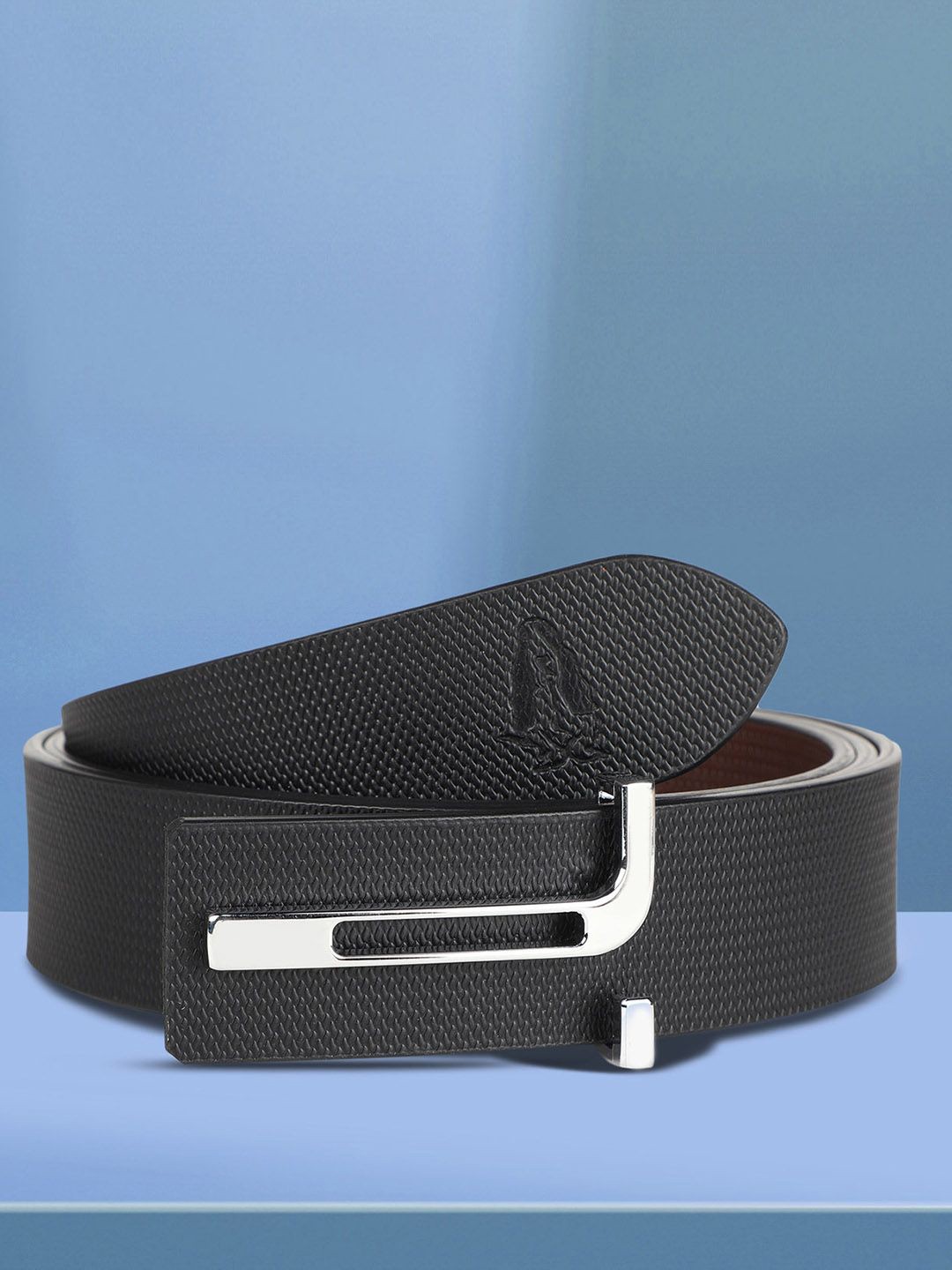 

Hush Puppies Men Leather Formal Belt, Black