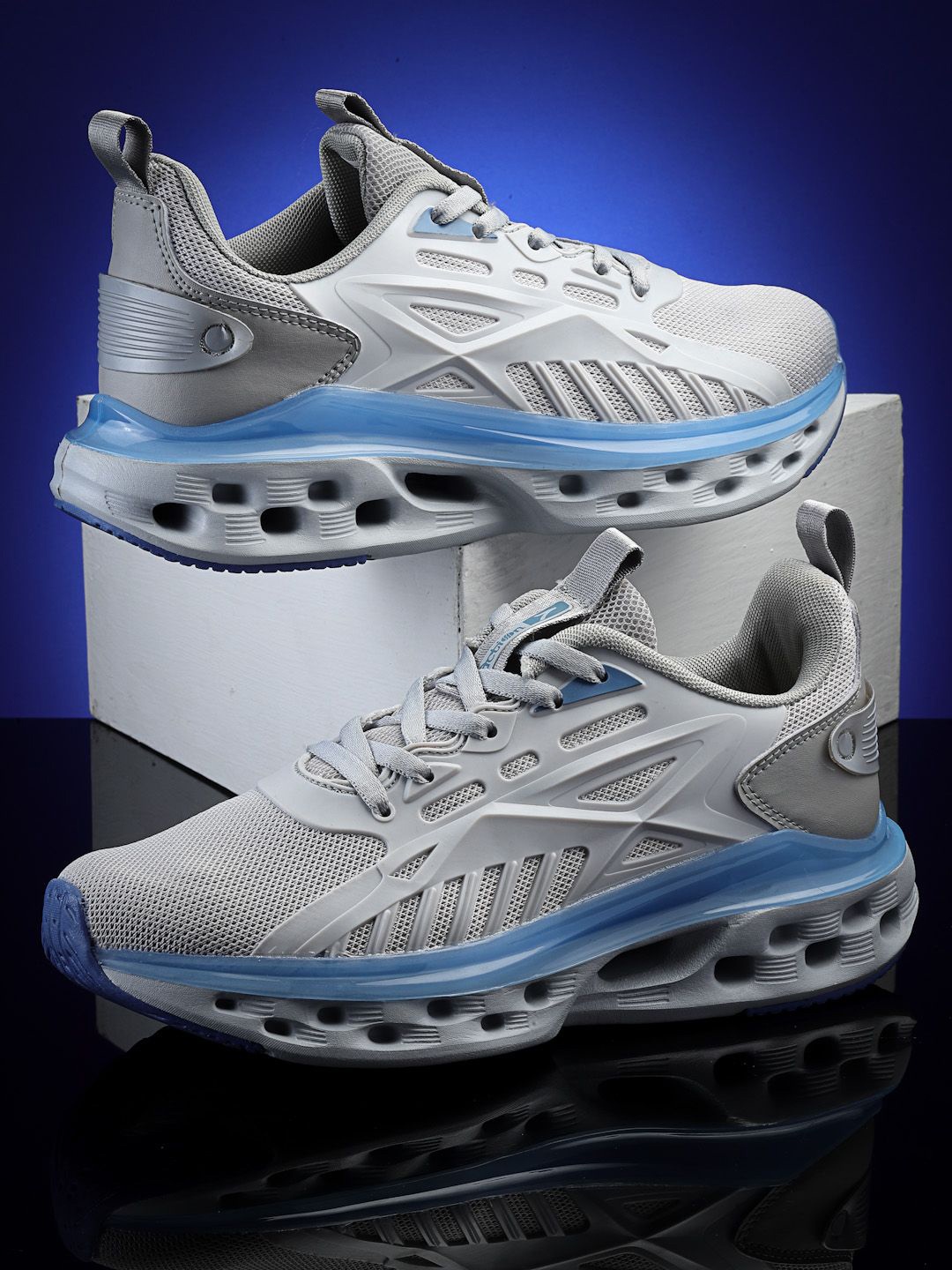 

Action Men Running Non-Marking Lace-Ups Shoes, Grey
