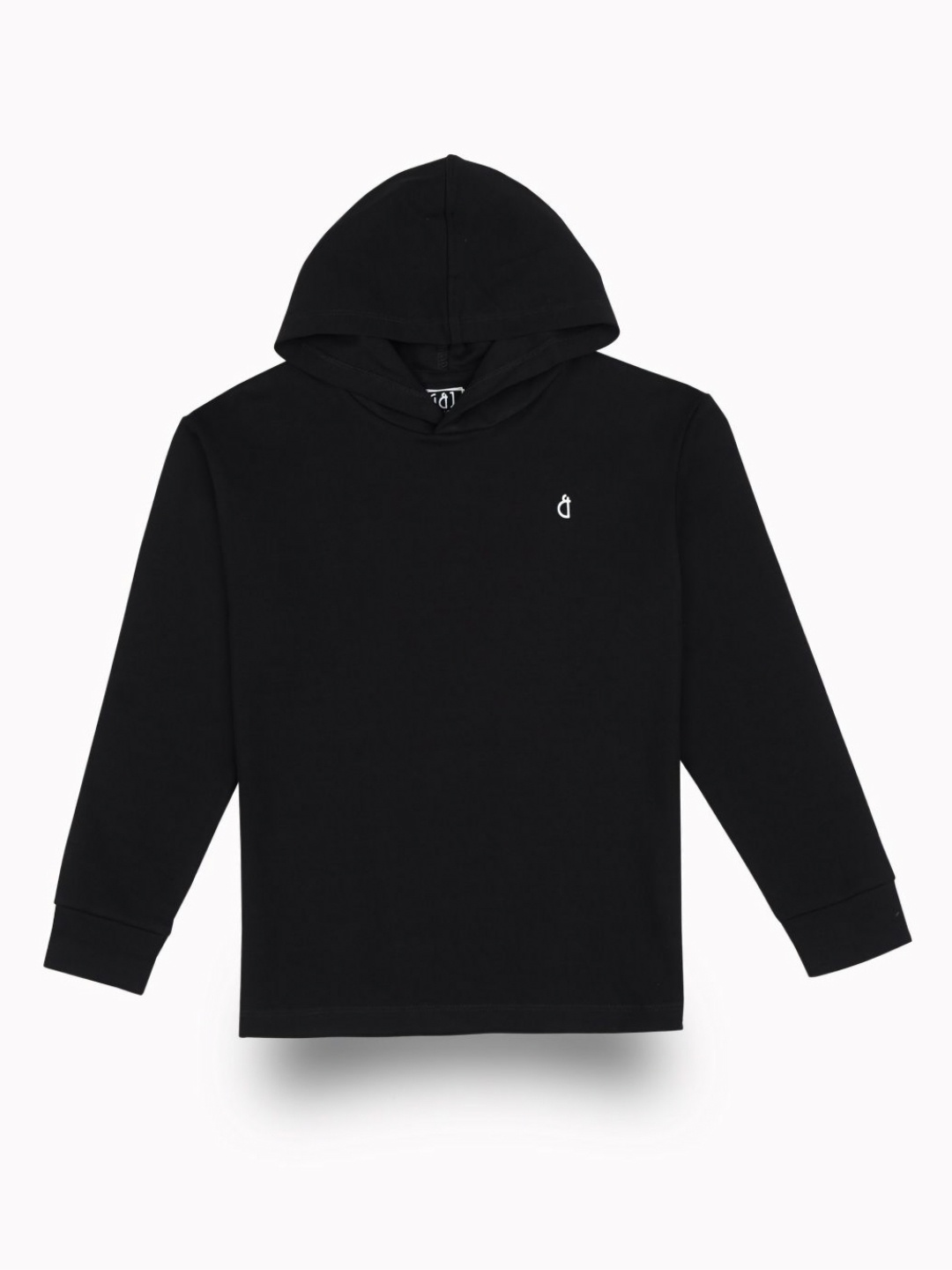 

Gini and Jony Boys Graphic Printed Hooded Cotton T-shirt, Black