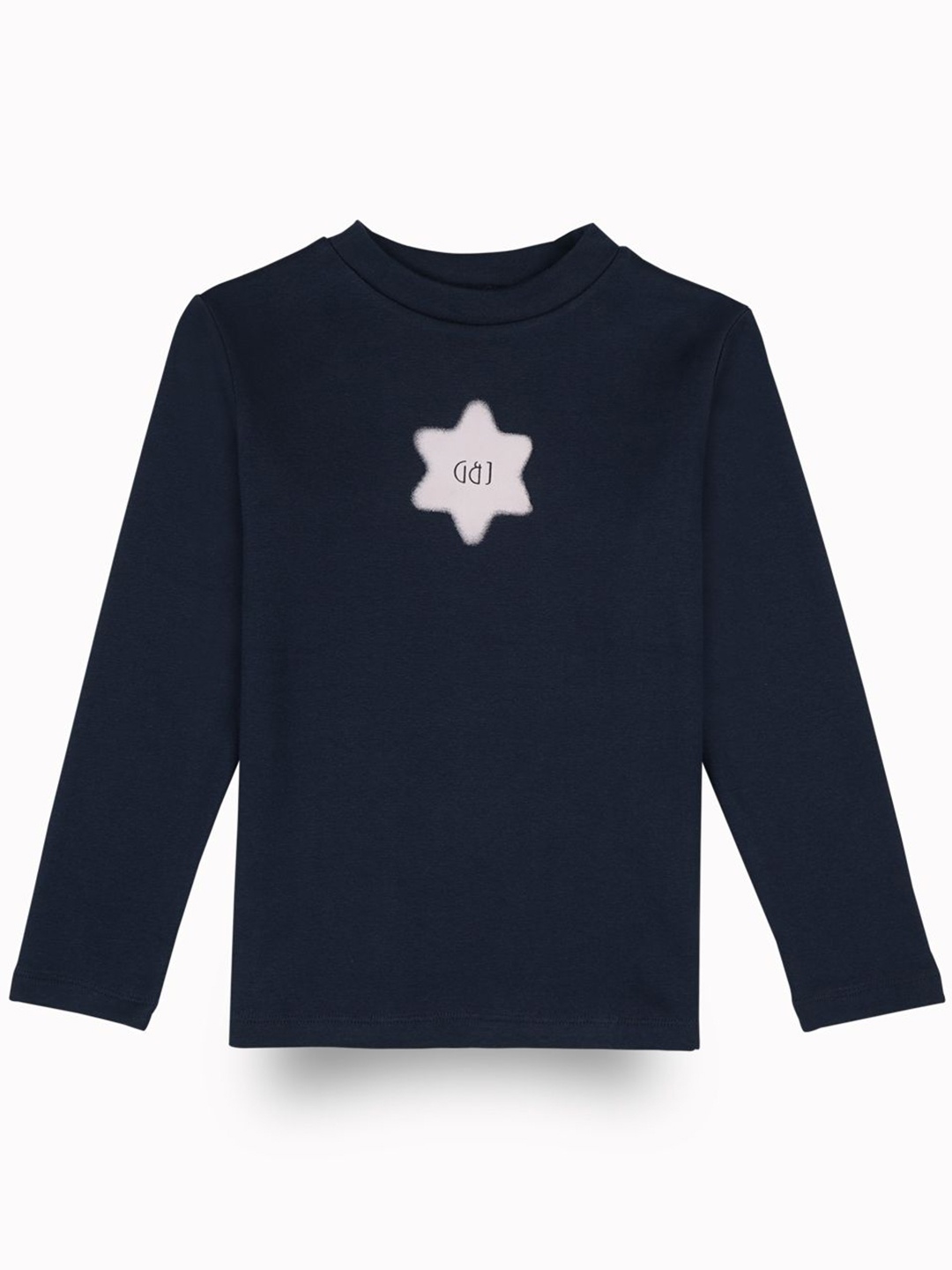 

Gini and Jony Girls Printed Cotton Pullover, Navy blue