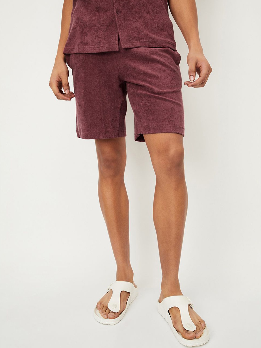 

max Men Cotton Regular Fit Shorts, Brown