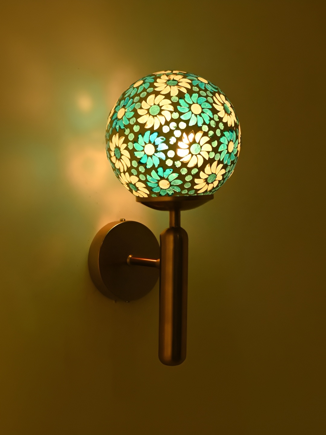 

Afast Blue & White Metal Rectangle Shaped Wall Lamp