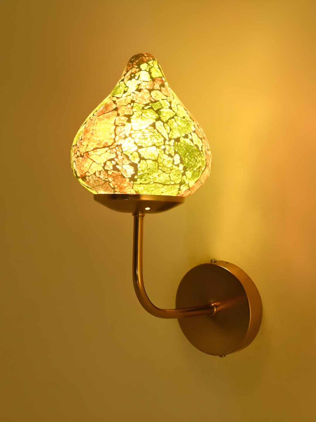

Afast Green & Orange Metal Rectangle Shaped Wall Lamp