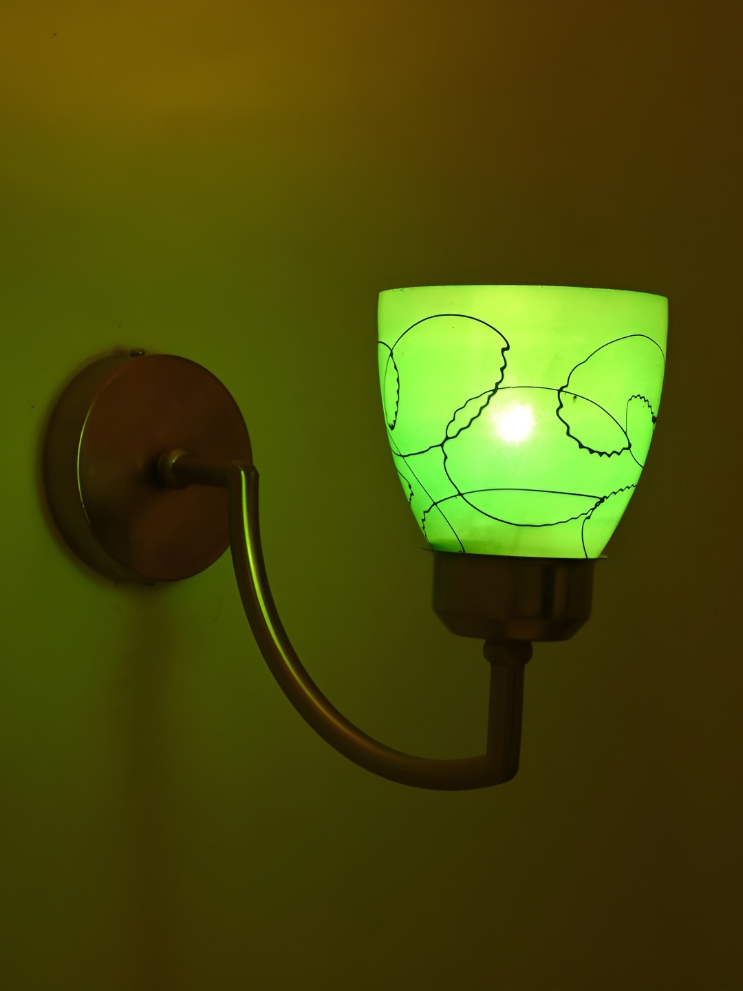 

Afast Green & Black Metal Rectangle Shaped Wall Lamp