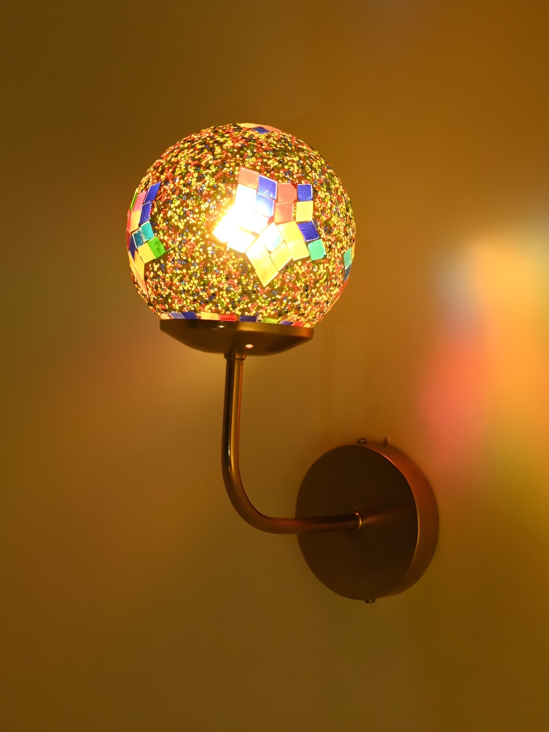 

Afast Multicoloured Metal Rectangle Shaped Wall Lamp, Multi