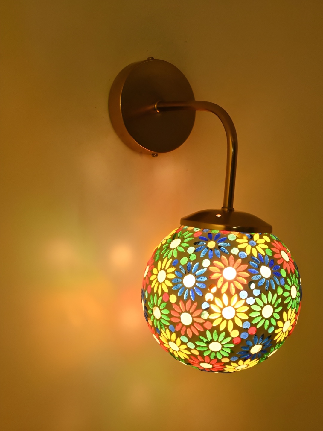 

Afast Multicoloured Metal Rectangle Shaped Wall Lamp, Multi