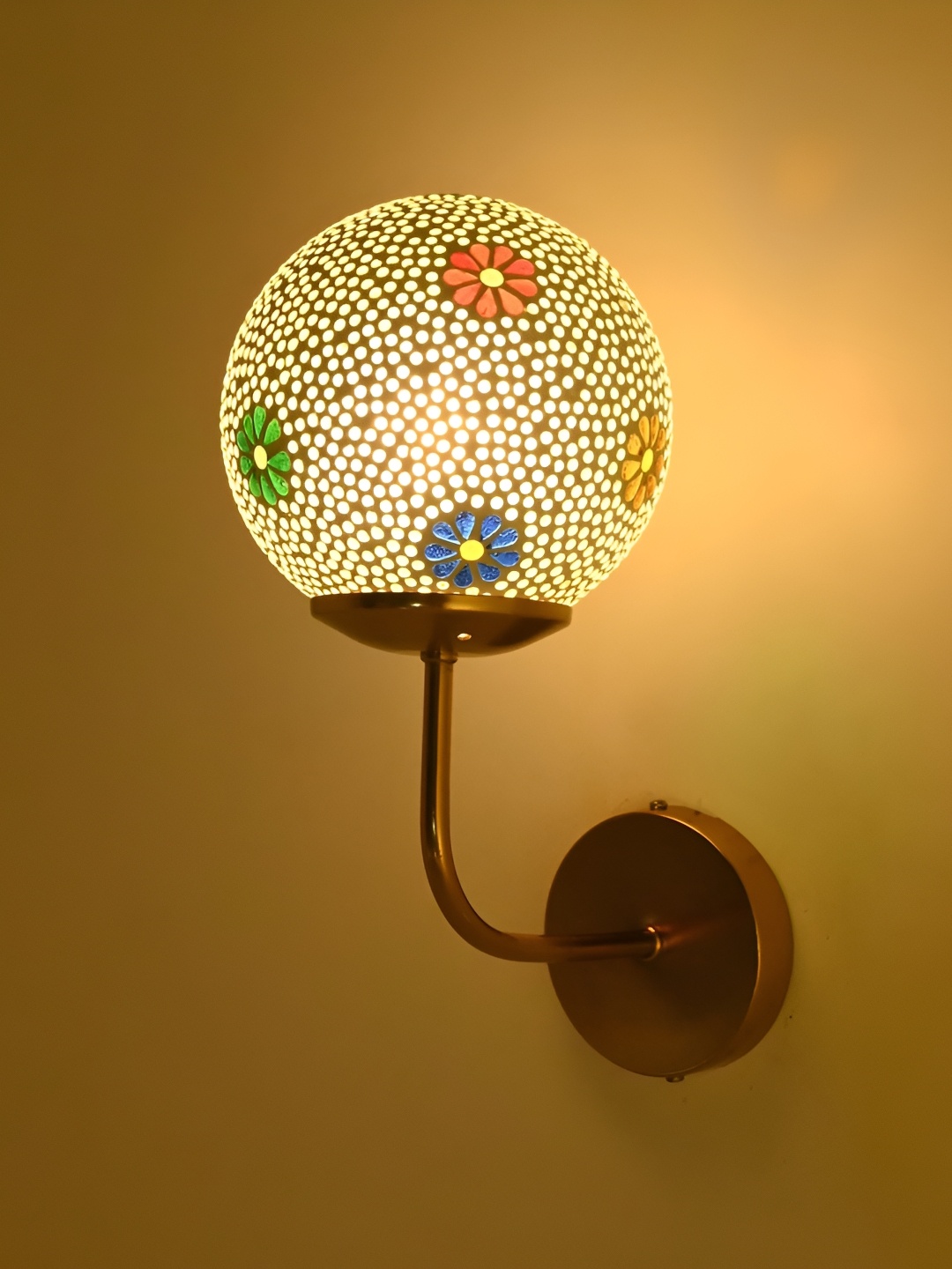 

Afast Multicoloured Metal Rectangle Shaped Wall Lamp, Multi