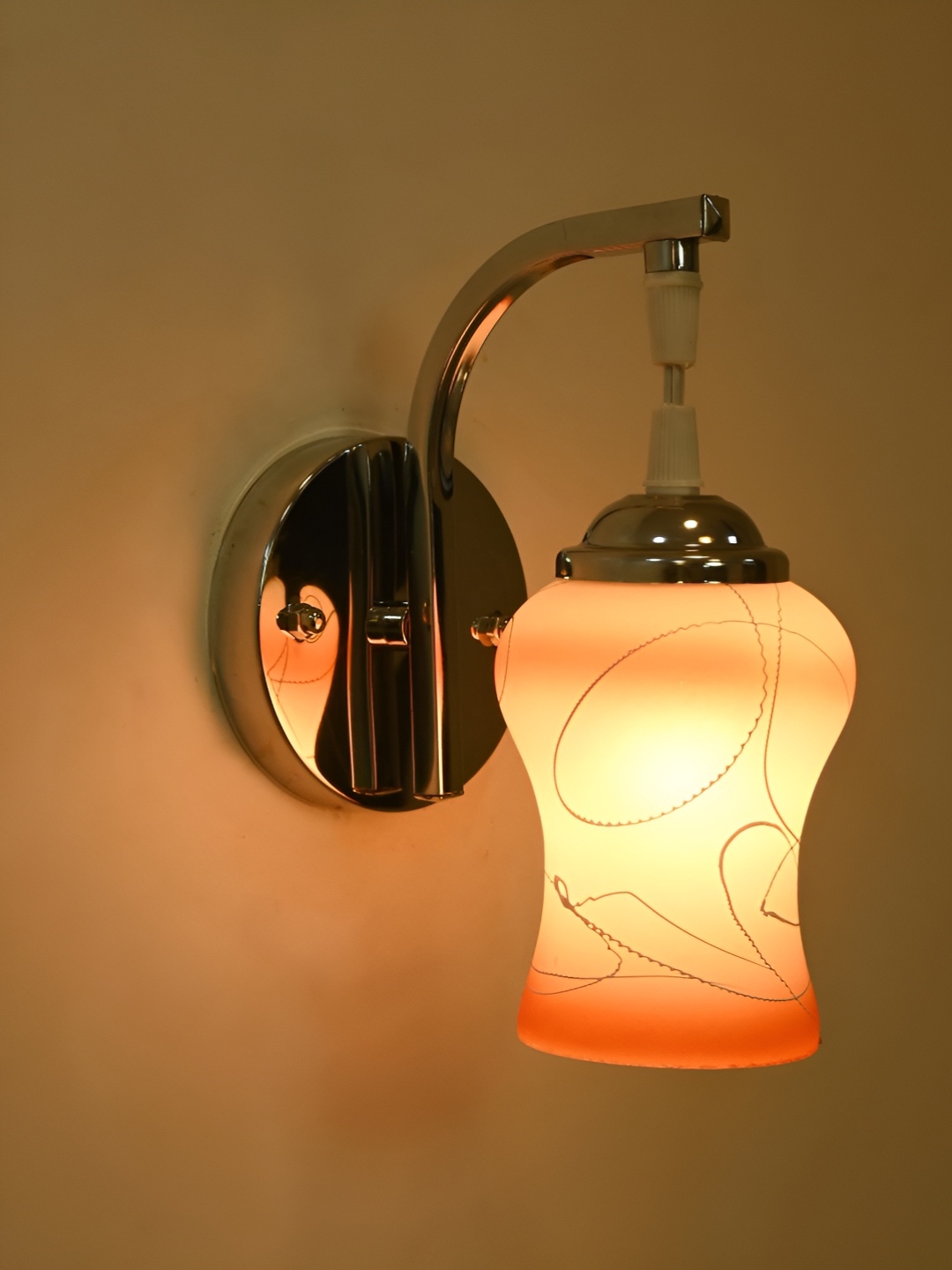 

Afast Orange & White Metal Rectangle Shaped Wall Lamp