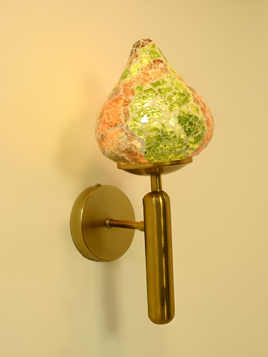 

Afast Green & Orange Metal Rectangle Shaped Wall Lamp
