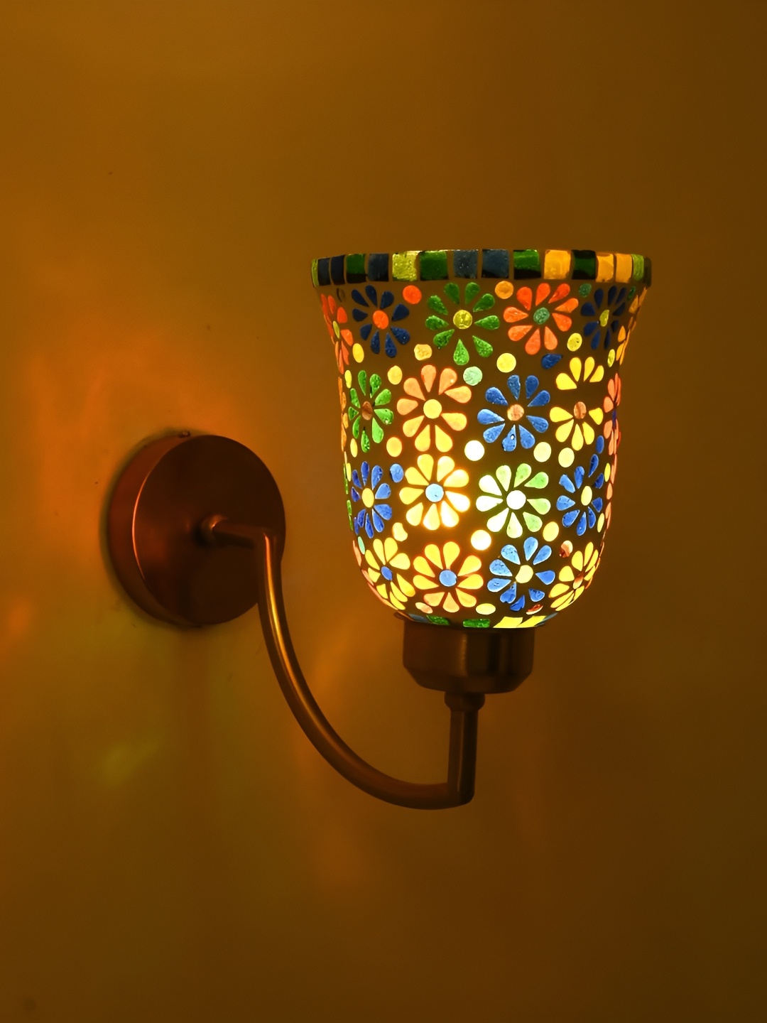 

Afast Multicoloured Metal Rectangle Shaped Wall Lamp, Multi