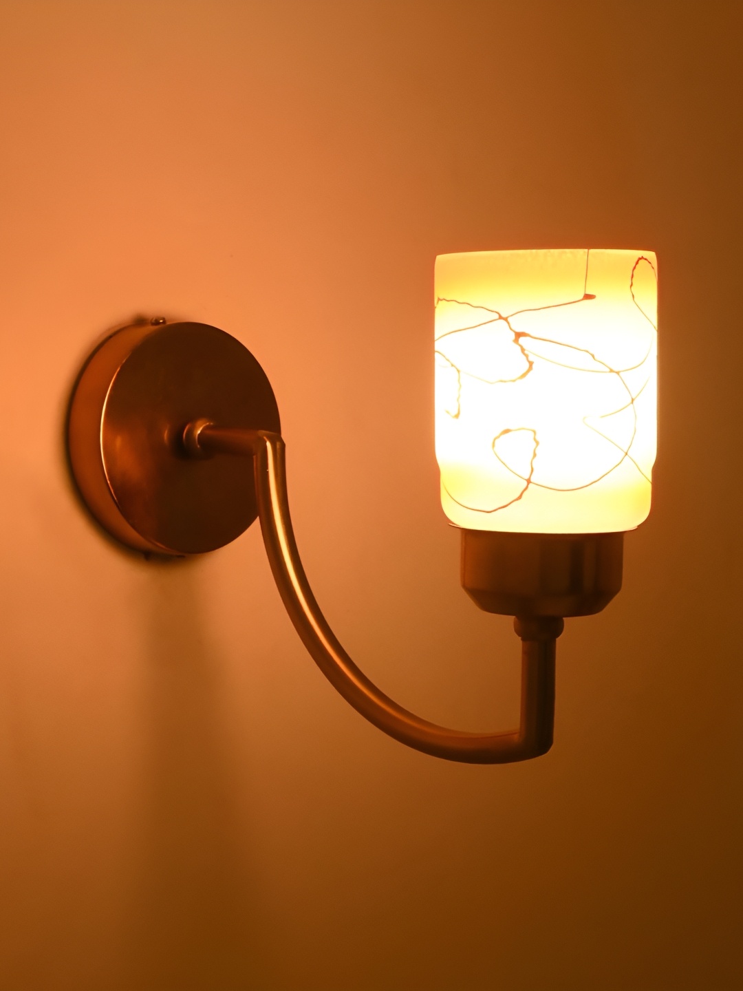 

Afast Orange & White Metal Rectangle Shaped Wall Lamp