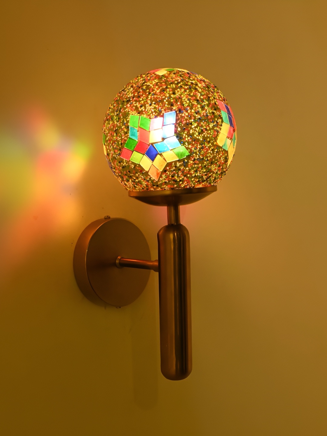 

Afast Multicoloured Metal Rectangle Shaped Wall Lamp, Multi