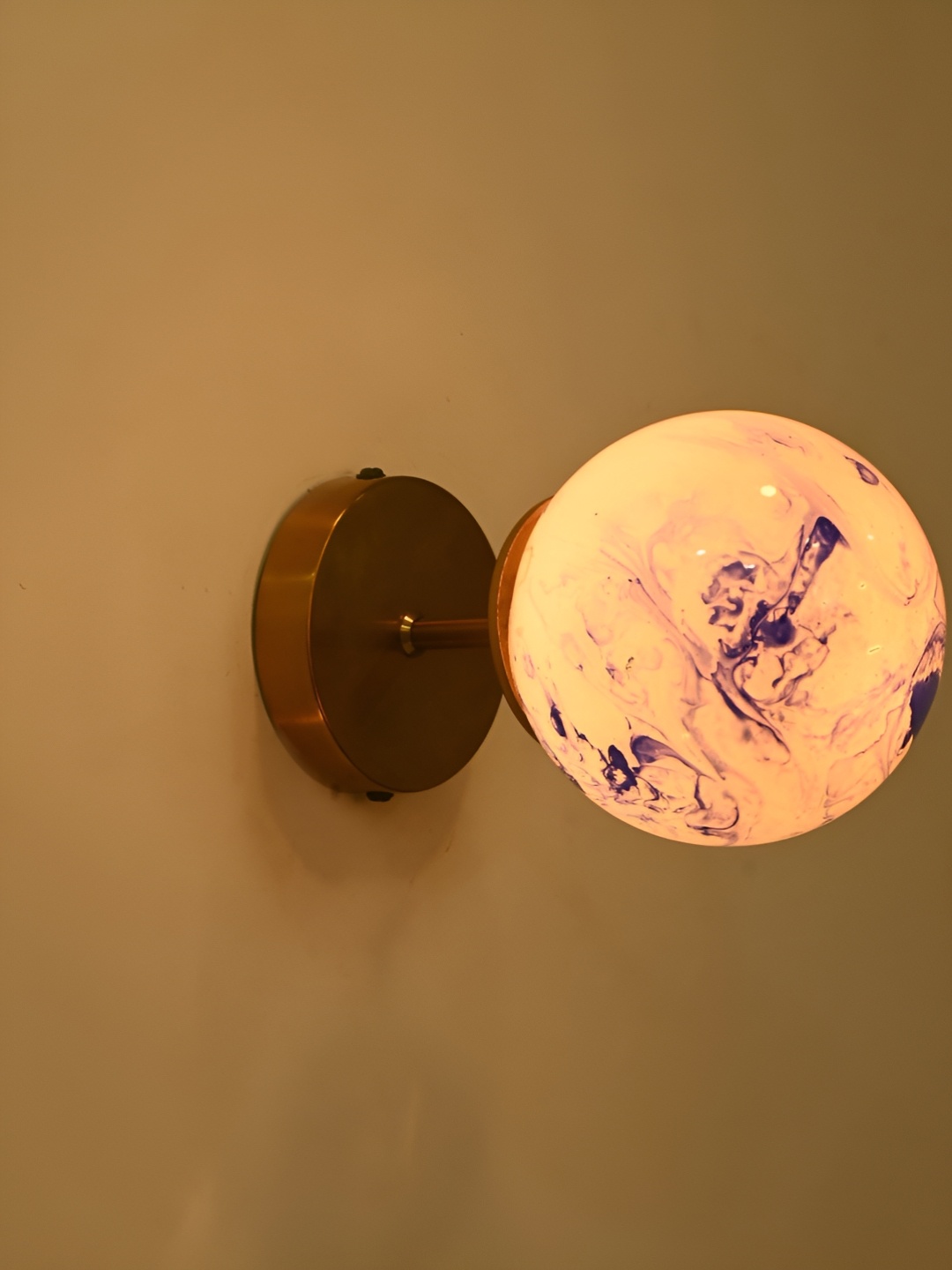 

Afast Blue & White Metal Rectangle Shaped Wall Lamp