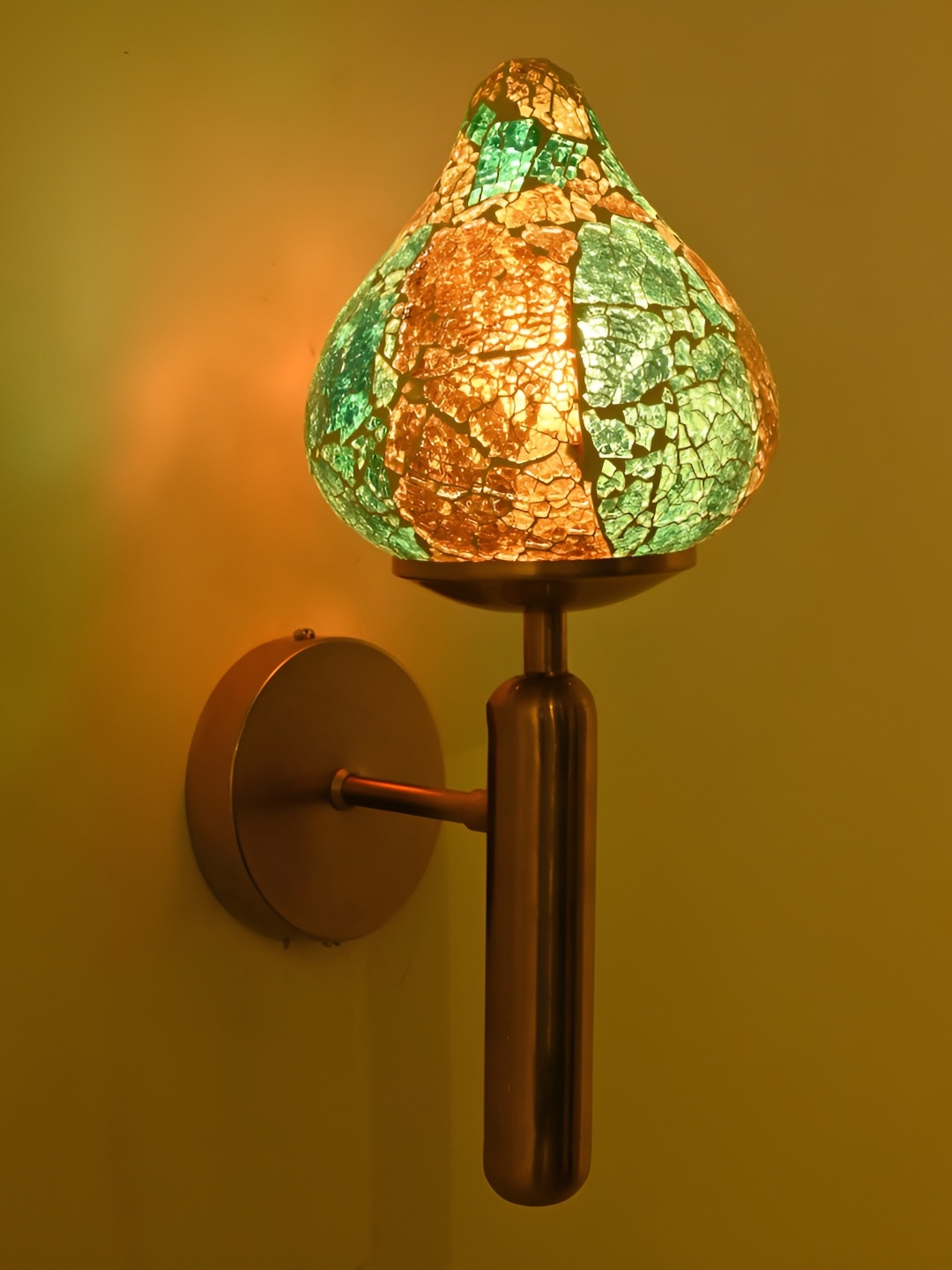 

Afast Blue & Orange Metal Rectangle Shaped Wall Lamp