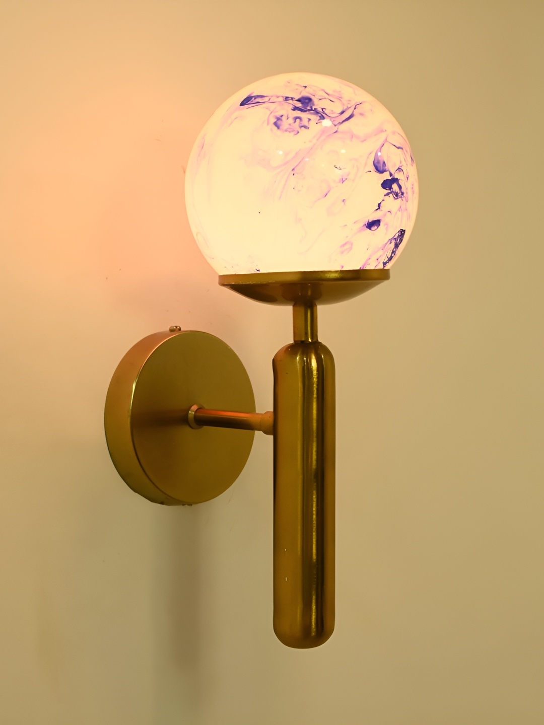 

Afast Blue & White Metal Rectangle Shaped Wall Lamp