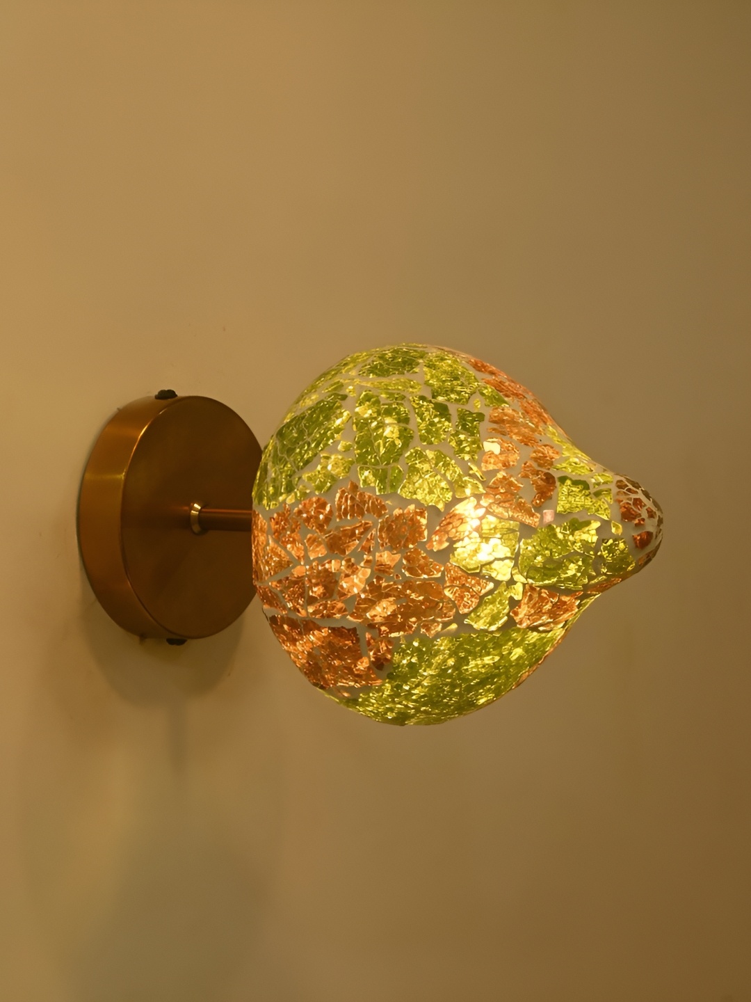 

Afast Green & Orange Metal Rectangle Shaped Wall Lamp