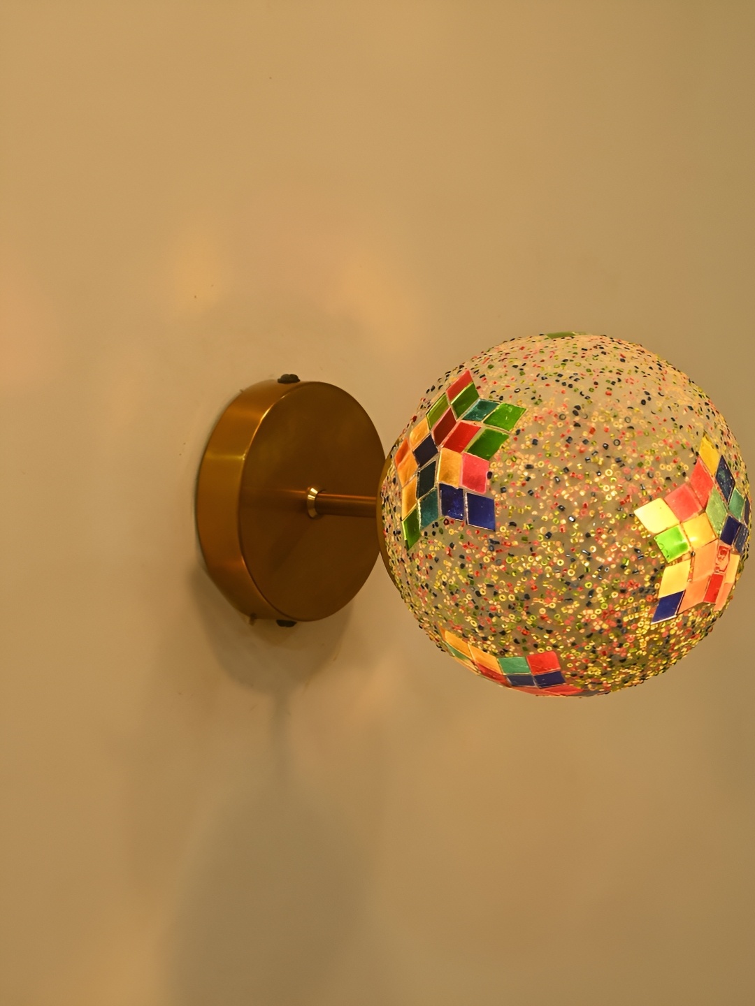 

Afast Multicoloured Metal Rectangle Shaped Wall Lamp, Multi
