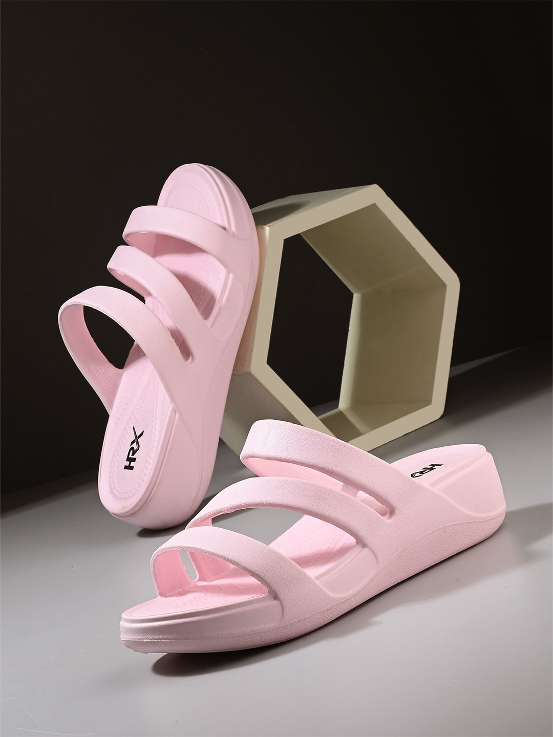 

HRX by Hrithik Roshan Women Slip-On Flip Flops, Pink