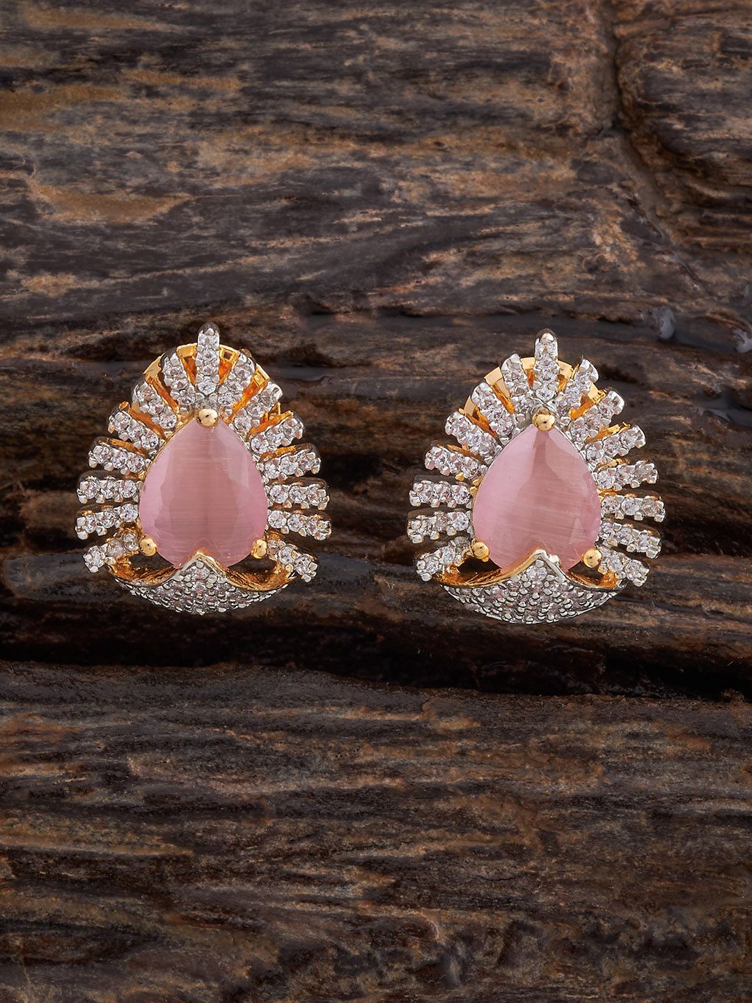 

Kushal's Fashion Jewellery Contemporary Studs Earrings, Pink