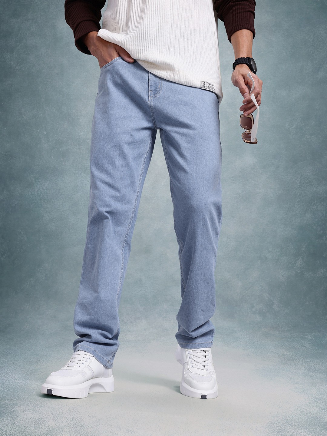 

The Roadster Life Co. Men Straight Fit Jeans, Blue