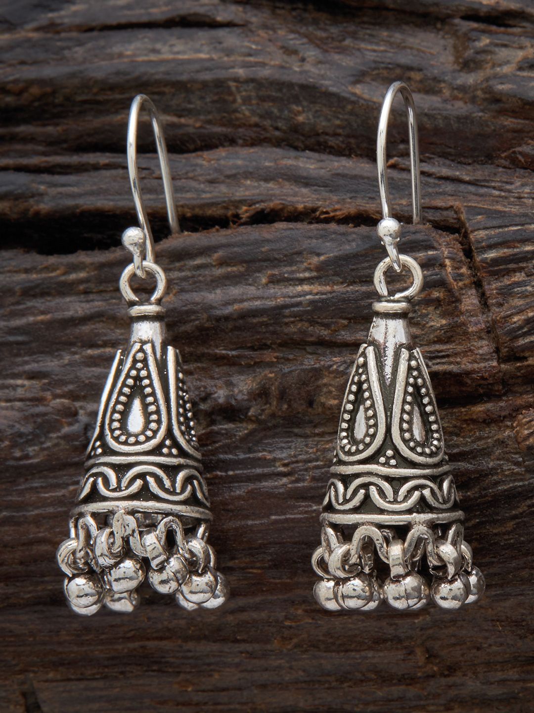 

Kushal's Fashion Jewellery Dome Shaped Jhumkas Earrings, Na