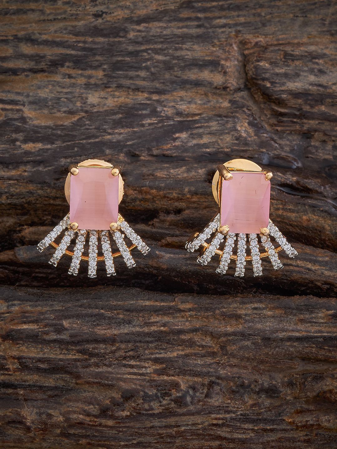 

Kushal's Fashion Jewellery Contemporary Studs Earrings, Pink