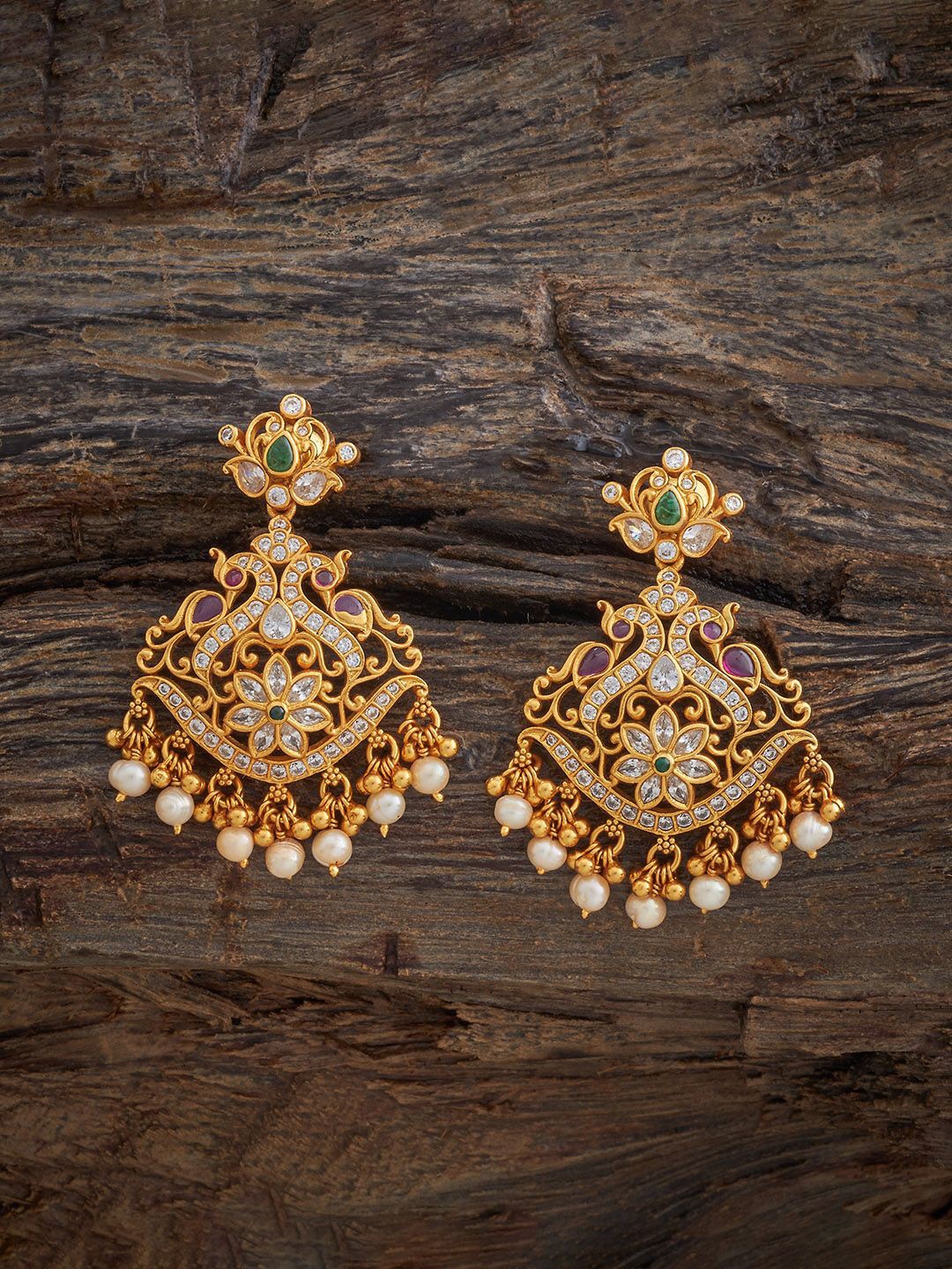 

Kushal's Fashion Jewellery Contemporary Drop Earrings, Red