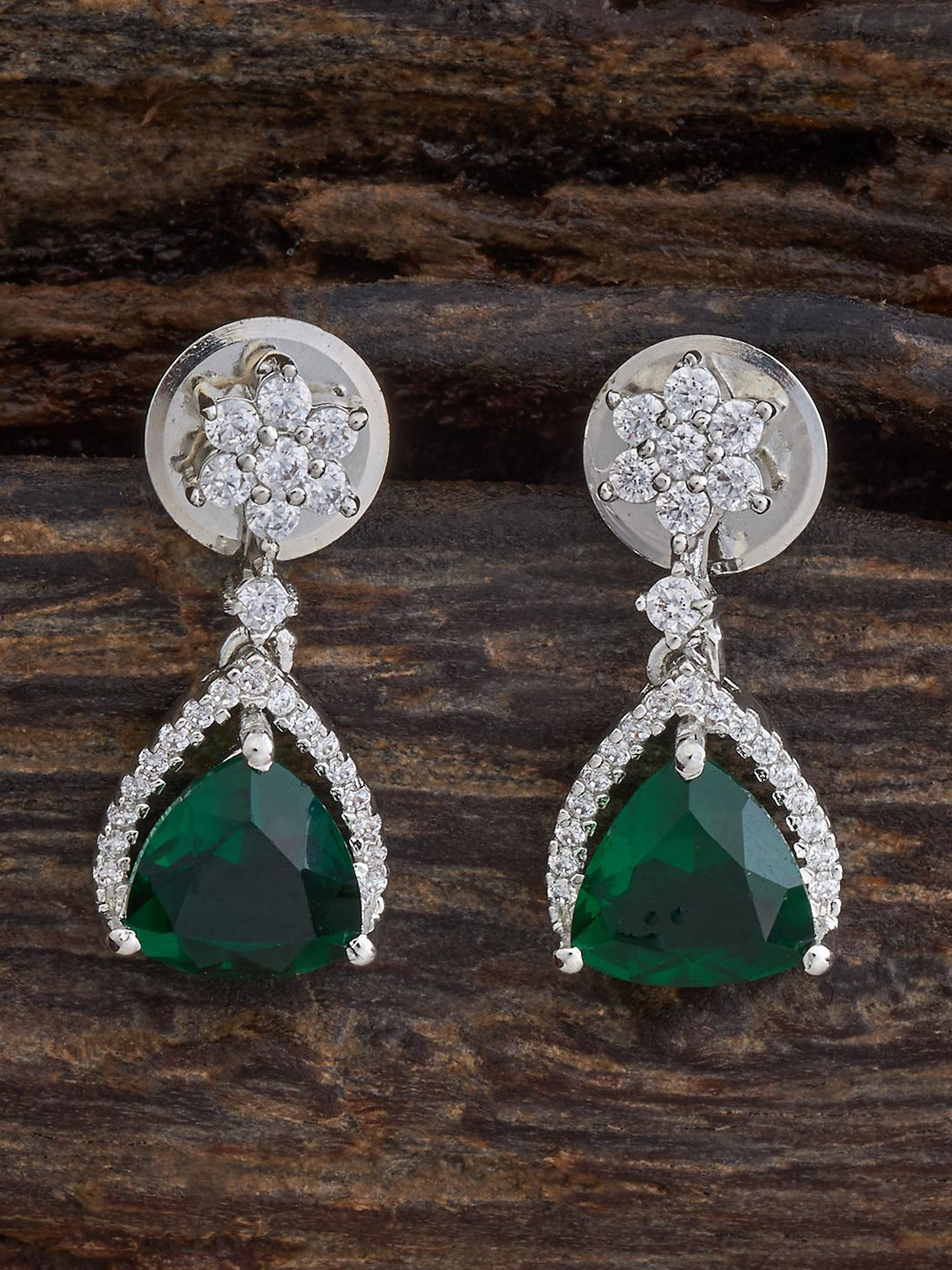 

Kushal's Fashion Jewellery Contemporary Drop Earrings, Green