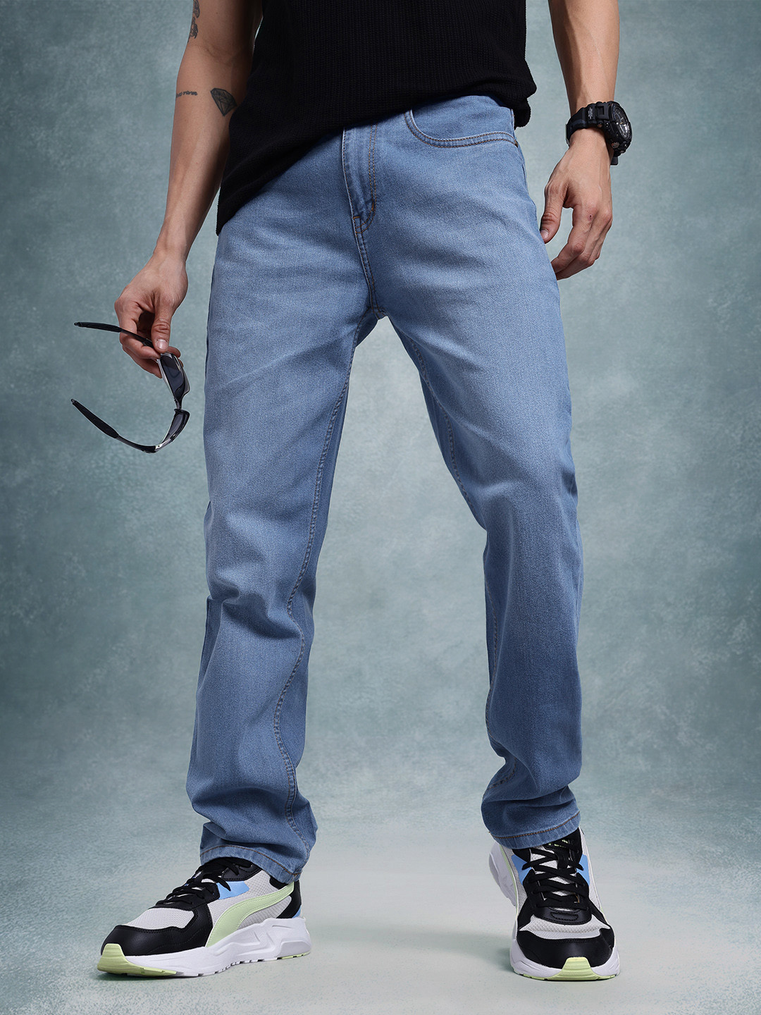 

The Roadster Life Co. Men Relaxed Fit Jeans, Blue
