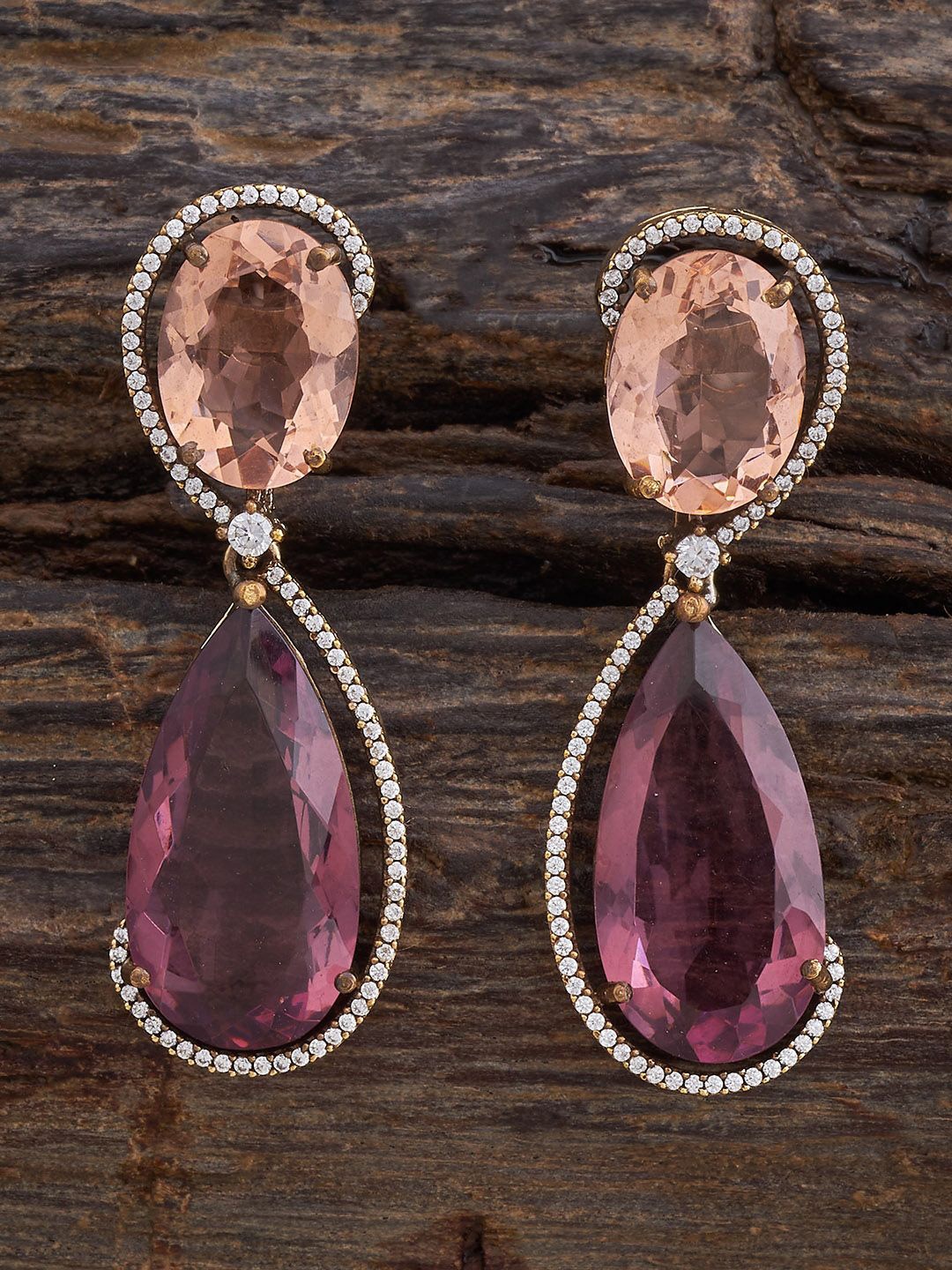 

Kushal's Fashion Jewellery Contemporary Drop Earrings, Red