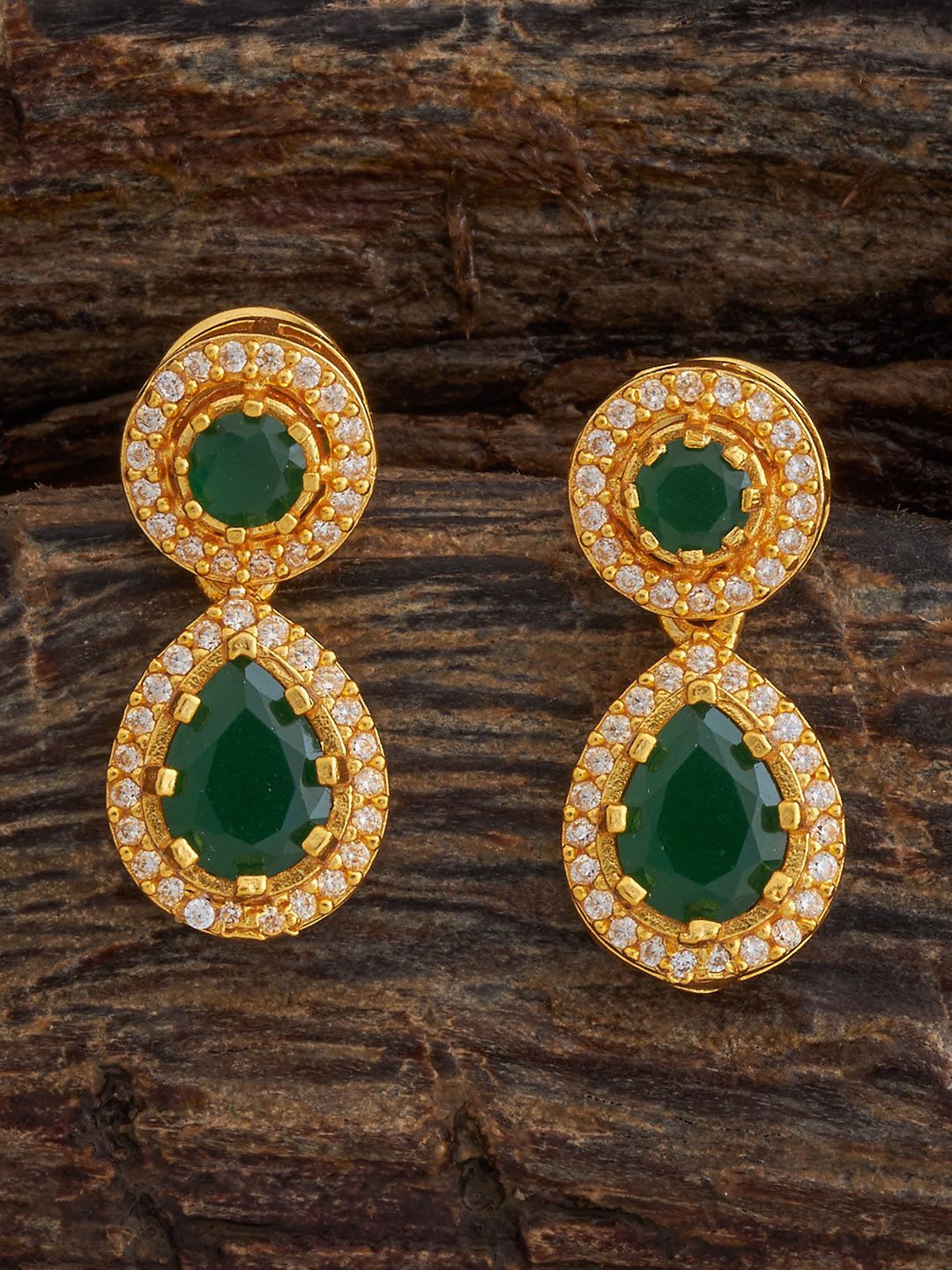 

Kushal's Fashion Jewellery Contemporary Drop Earrings, Green