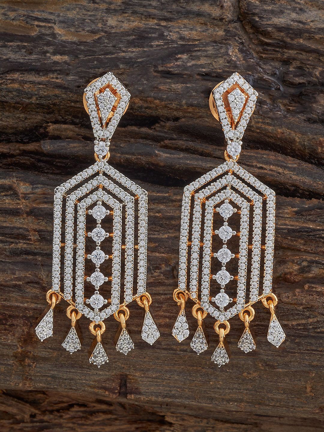 

Kushal's Fashion Jewellery Contemporary Drop Earrings, White