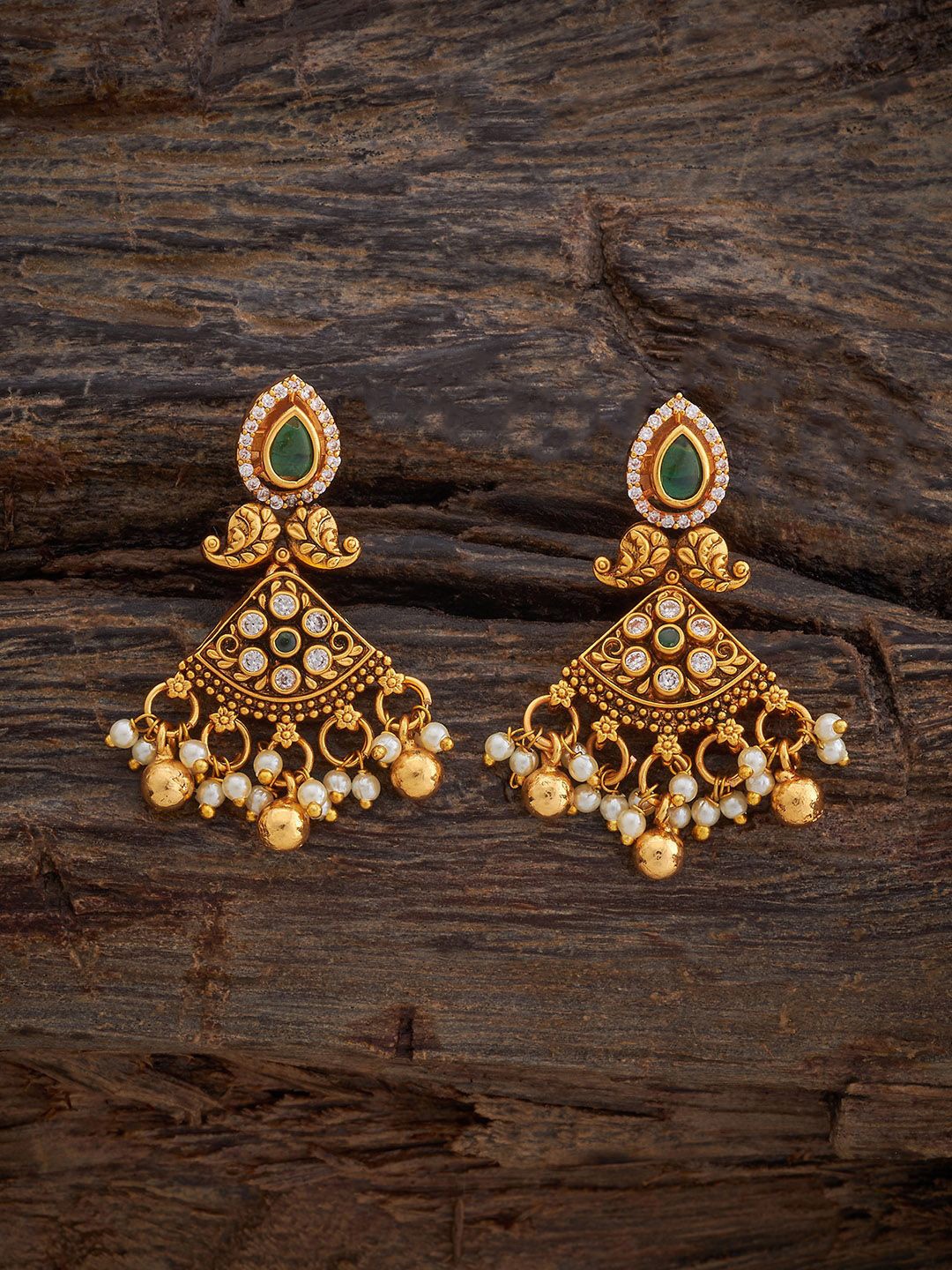 

Kushal's Fashion Jewellery Contemporary Drop Earrings, Green