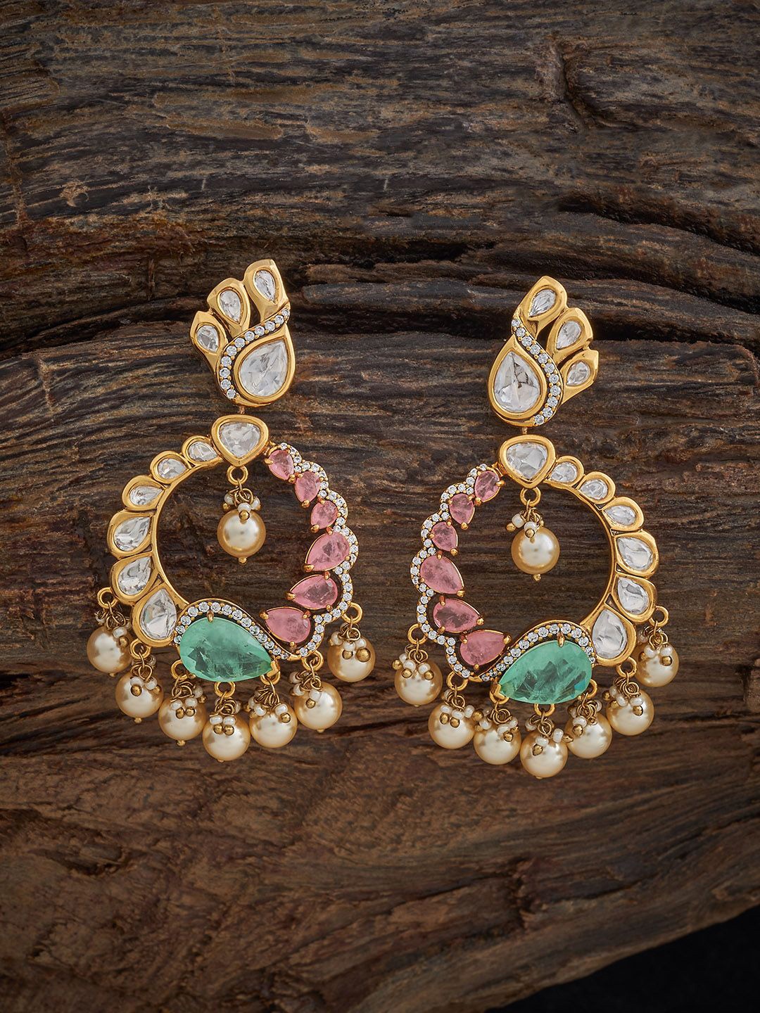 

Kushal's Fashion Jewellery Contemporary Drop Earrings, Pink