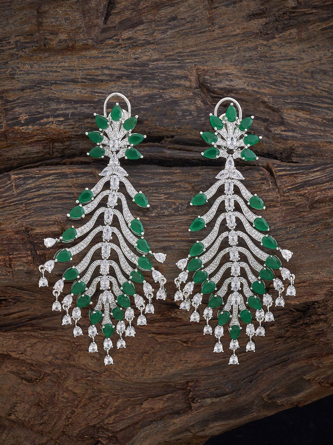 

Kushal's Fashion Jewellery Contemporary Drop Earrings, Green