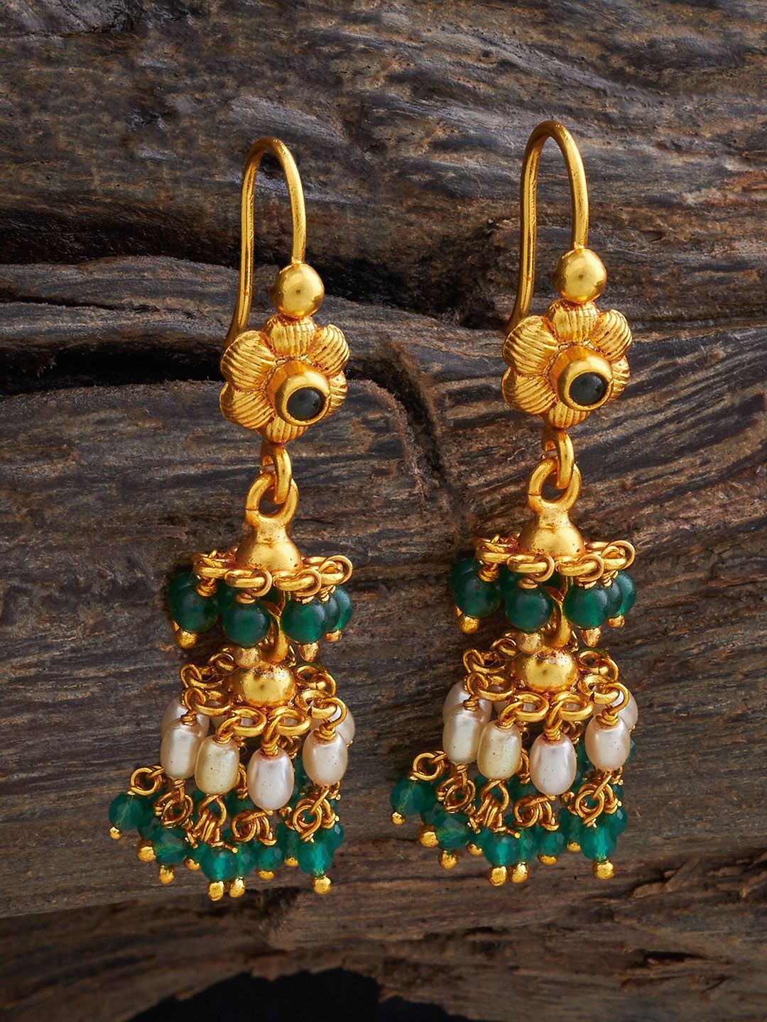 

Kushal's Fashion Jewellery Contemporary Drop Earrings, Green