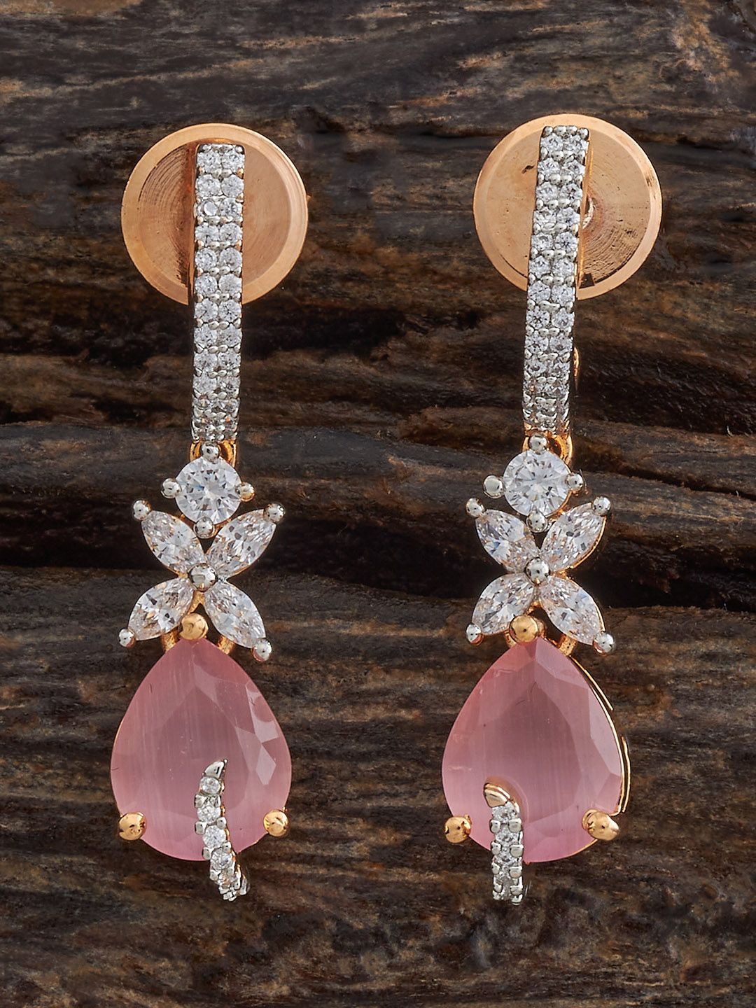 

Kushal's Fashion Jewellery Contemporary Drop Earrings, Pink