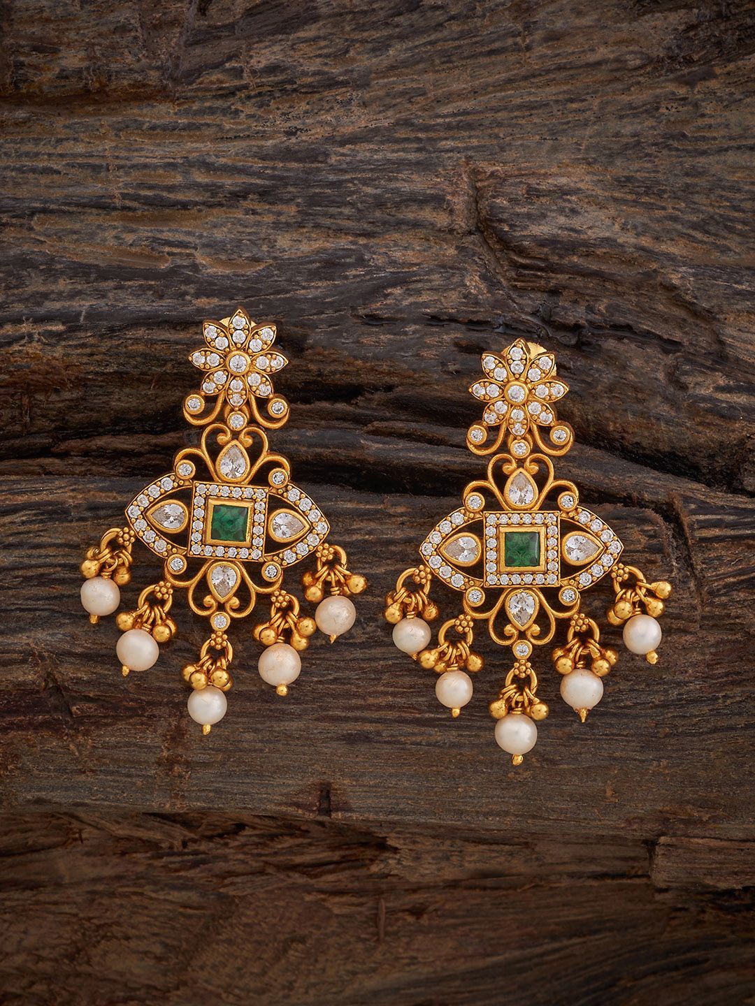 

Kushal's Fashion Jewellery Contemporary Drop Earrings, Green