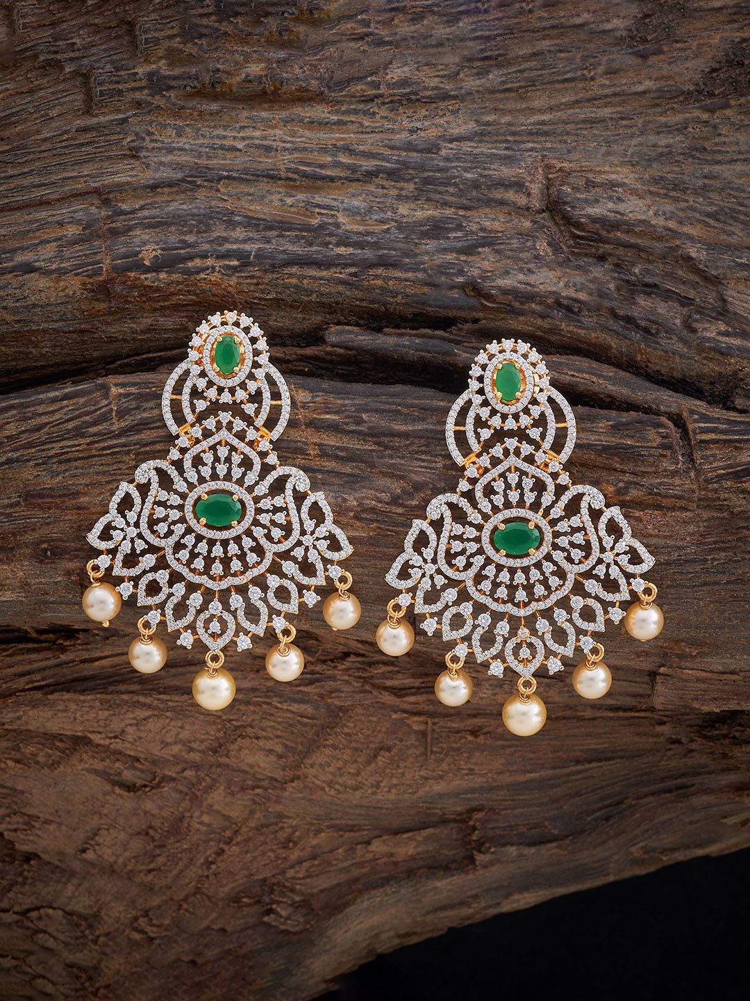 

Kushal's Fashion Jewellery Contemporary Drop Earrings, Green