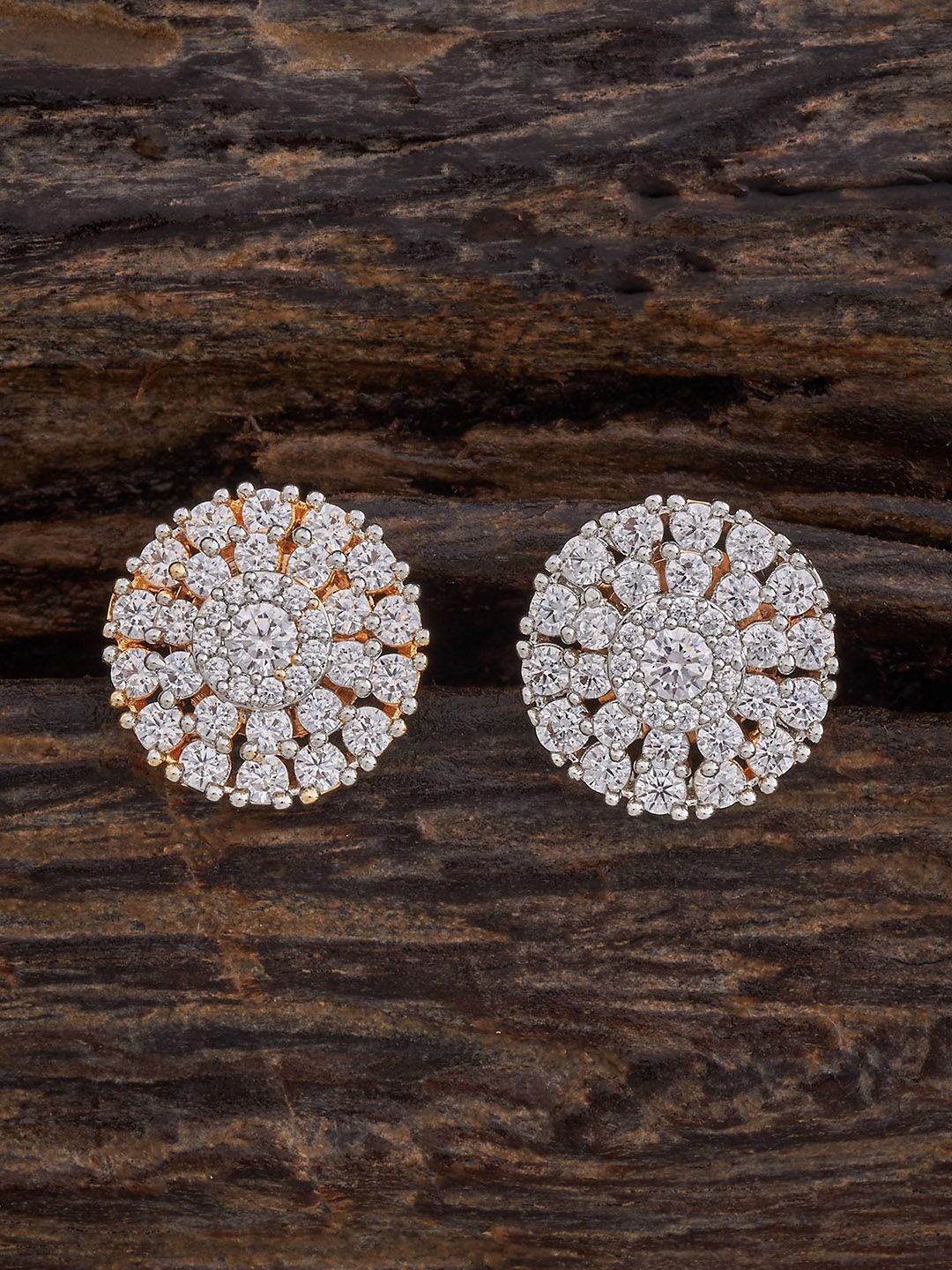 

Kushal's Fashion Jewellery Contemporary Studs Earrings, White