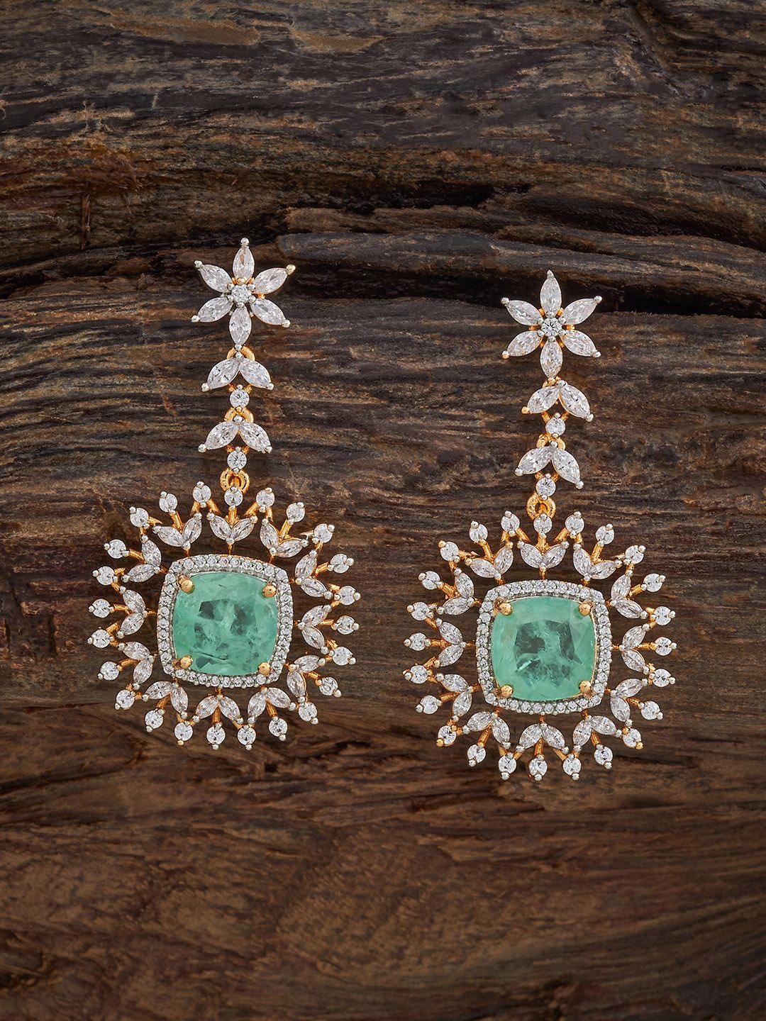 

Kushal's Fashion Jewellery Contemporary Drop Earrings, Green