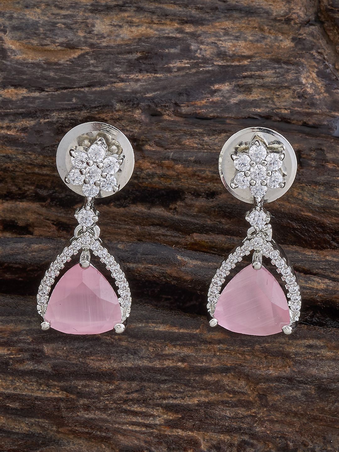 

Kushal's Fashion Jewellery Contemporary Drop Earrings, Pink