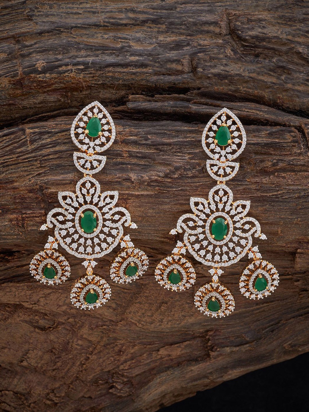 

Kushal's Fashion Jewellery Contemporary Drop Earrings, Green