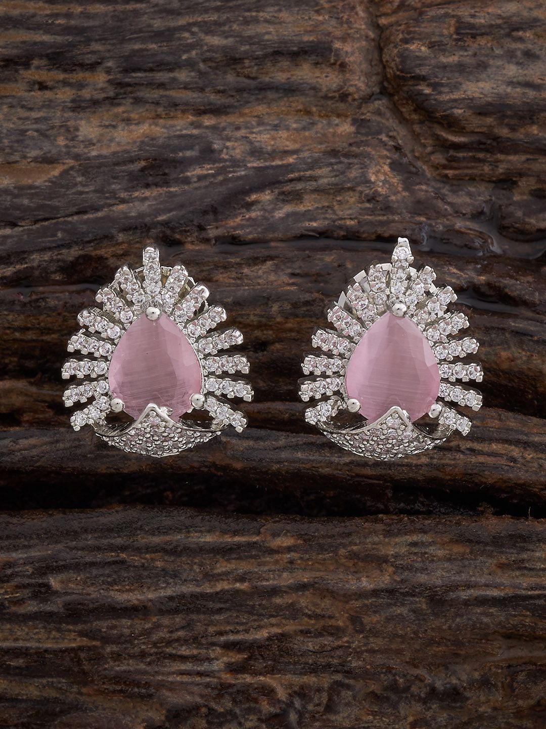 

Kushal's Fashion Jewellery Contemporary Studs Earrings, Pink