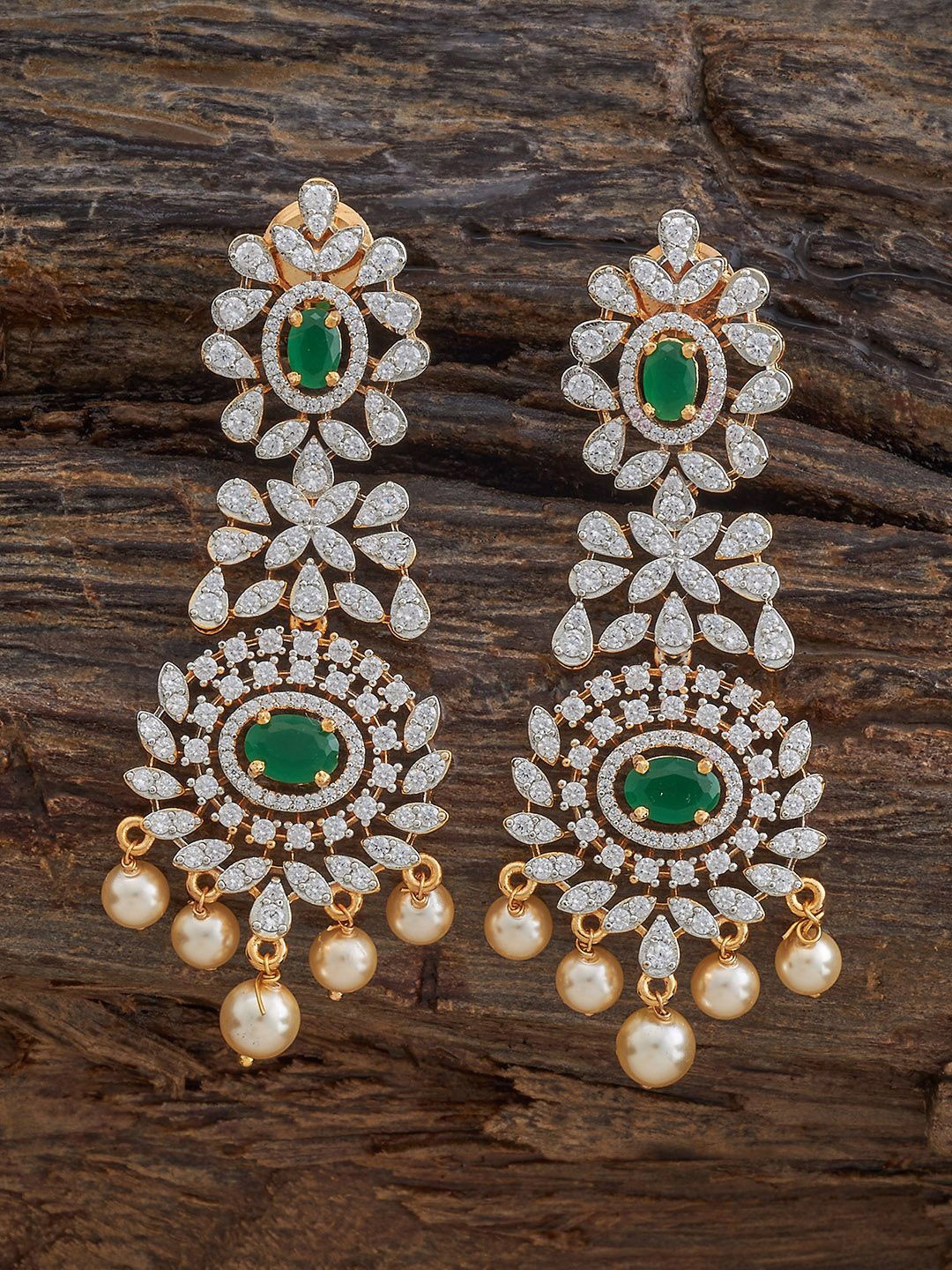 

Kushal's Fashion Jewellery Contemporary Drop Earrings, Green