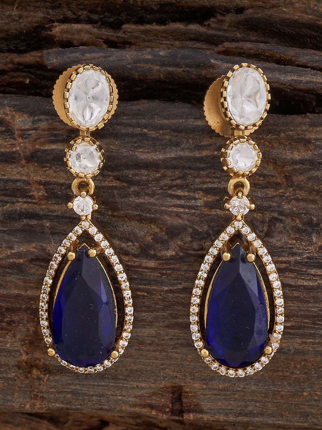 

Kushal's Fashion Jewellery Contemporary Drop Earrings, Blue