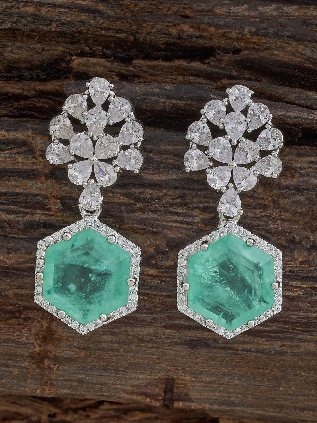 

Kushal's Fashion Jewellery Contemporary Drop Earrings, Green