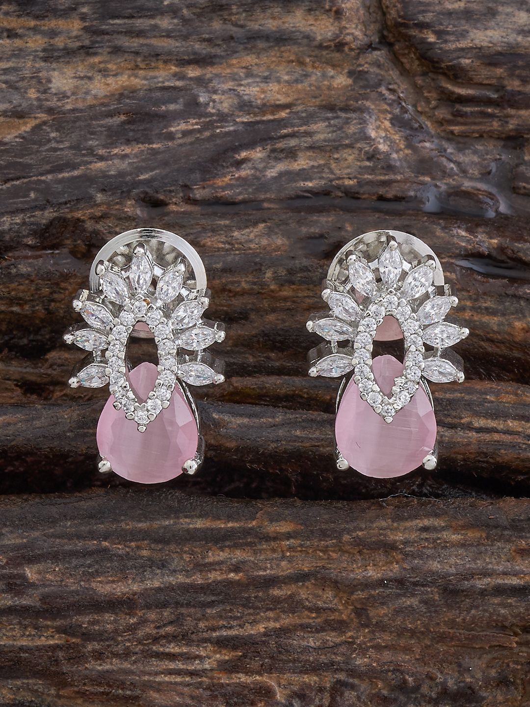 

Kushal's Fashion Jewellery Contemporary Studs Earrings, Pink