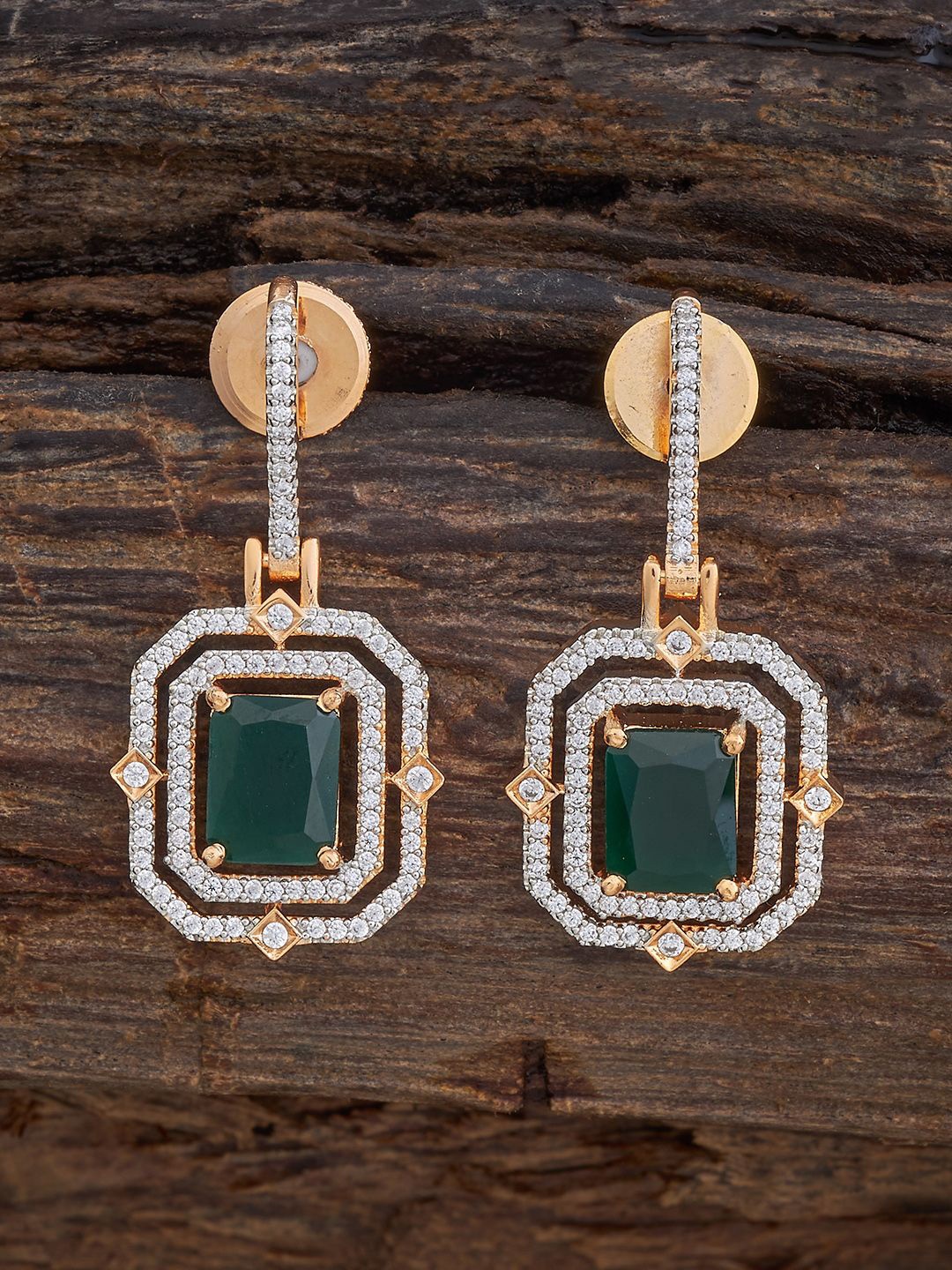 

Kushal's Fashion Jewellery Contemporary Drop Earrings, Green